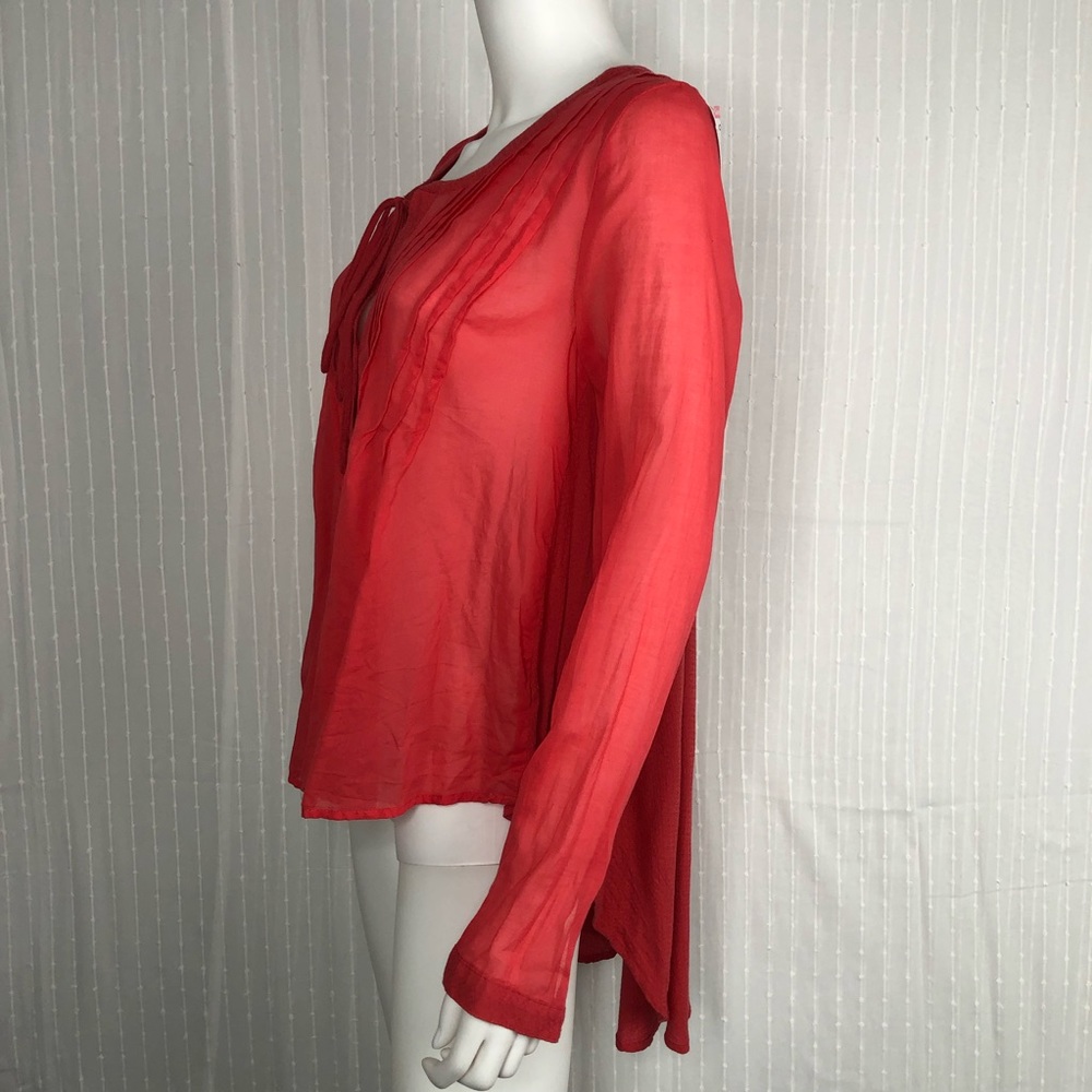 Free People Oversized Swing Button Up Blouse Small‎ - Picture 3 of 9